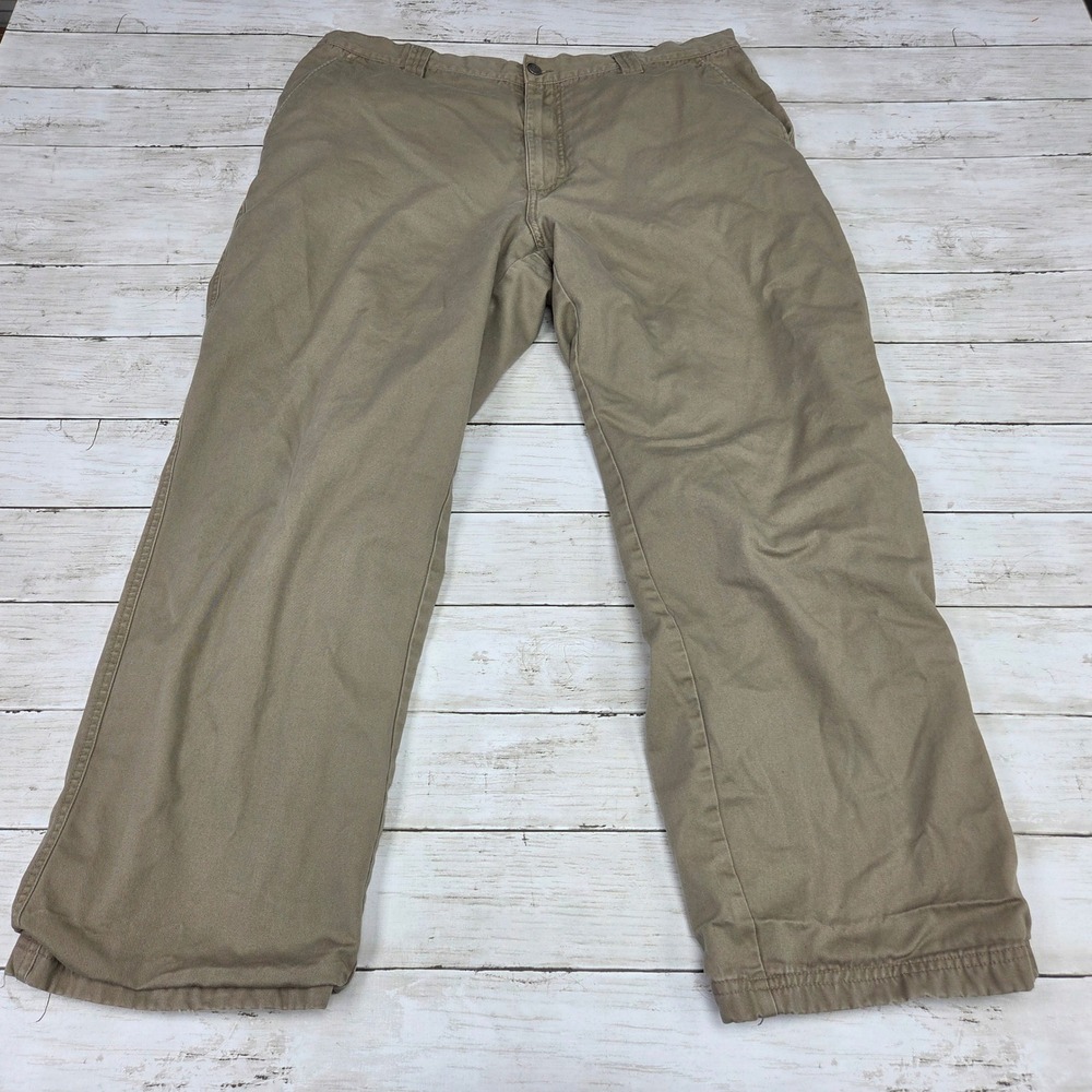 Woolrich Pants Mens 38x32 Khaki Tan Cotton Pants Stained